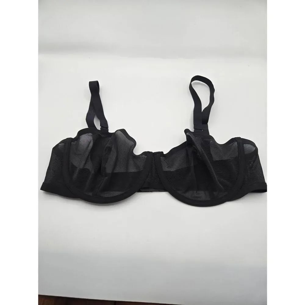 Cuup Bra Size 36D The Balconette Bra Black Underwire